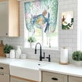 thumbnail image 5 of Sea Turtle Coastal Balloon Curtains 63 Inch Length for Living Room/Bedroom, Blue Green Summer Beach Coral Rod Pocket Privacy Door Curtains Decorative Tie Up Shade for Window 52"x63", 5 of 8