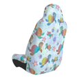 thumbnail image 2 of Wukai Colorful Sea Turtle Full Set Car Seat Covers with Soft Padding Universal Auto Front Seats Protector and Cushion Mat, 2 of 5