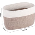 thumbnail image 7 of 3 Pcs Woven Storage Basket Clothes Toy Storage Organizer Storage Bins Home Decor, 7 of 7