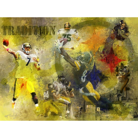 Pittsburgh Steelers Deacon Jones Foundation "Legacy to the Future" Fine Art Canvas Print 36" x 48" by Artist Mark