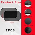 thumbnail image 2 of YISITIAN Car Side Window Sun Shade, 2 Pack Mesh Auto Sunshade Visor for Block Heat UV Rays and Glare Protection, Universal Adsorption Window Shade for Baby, Pets, Kids, Passengers CJ919-49088, 2 of 6