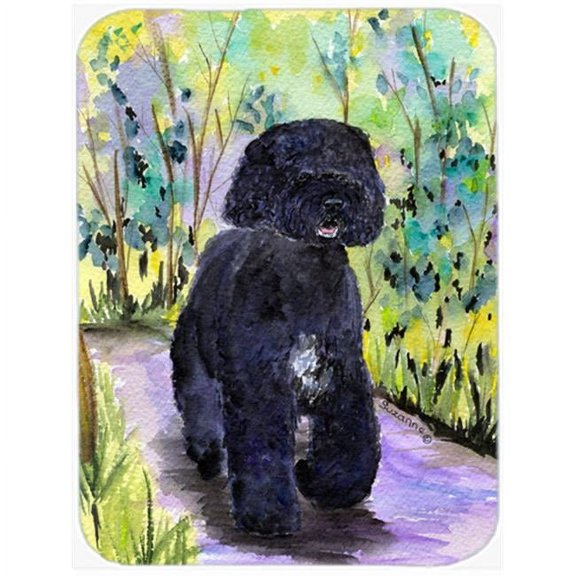 Caroline's Treasures Portuguese Water Dog Glass Cutting Board Large