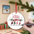 thumbnail image 4 of Decoraciones navideñas, adornos navideños, regalos de Navidad, calcetines redondos de regalo, recuerdos decorativos, colgantes navideños de madera, colgante enviado, 4 of 5