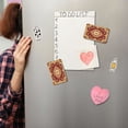 thumbnail image 4 of 2 Pcs Strong Fridge Magnets Gold Red Mandala Refrigerator Magnets Sticker Decor for Whiteboards Locker 4"x2.5", 4 of 5
