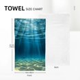 JEUXUS Underwater Life Theme Modern Decorative Tea Towels, Soft 2Piece