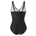 thumbnail image 3 of Plus Size Women Gradient/solid One-piece Swimsuit Summer Beach Monokini Bodysuit Swimwear, 3 of 4