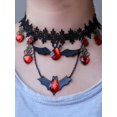 thumbnail image 4 of Collier Ras du Cou Vintage Noir pour Femmes Filles Décorations d'Halloween Accessoire de Fête, 4 of 5