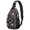 Thanksgiving Pumpkin Mushroom Line Art, variant on Thanksgiving Turkey Maple Leaf Pumpkin Sling Backpack, Unisex Daily Travel Sling Pack with Side Mesh Pockets, Earphone Hole Port Gift Ideas for Travel Shopping Commuting