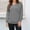 Gray, variant on Womens Loose Sweatshirts Print Hooded Sweatshirts Fashionable V-Neck Long Sleeve Spring Tops for Women Winter