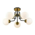 thumbnail image 6 of Z-Lite Cavallo 10 Light Pendant  in Hammered Black + Chrome, 6 of 7