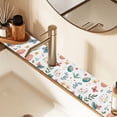 thumbnail image 2 of Yayeee Faucet Mat for Kitchen Sink 30" Diatomite Long Splash Guard Pad, Red Easter Eggs, 2 of 7