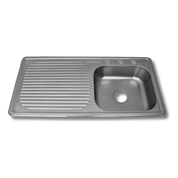 Fregadero Tarja Con Escurridor Empotrar Acero Inox 100x50 (Escurridor Izquierdo)