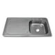 thumbnail image 1 of Fregadero Tarja Con Escurridor Empotrar Acero Inox 100x50 (Escurridor Izquierdo), 1 of 1