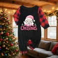 thumbnail image 2 of Aboser Christmas Pajamas for Family Matching Sets Pink Holiday Sleepwear Cute Xmas Santa Claus Graphic Shirt with Long Pants Jammies Set Pijamas De Navidad Para Familia, 2 of 4