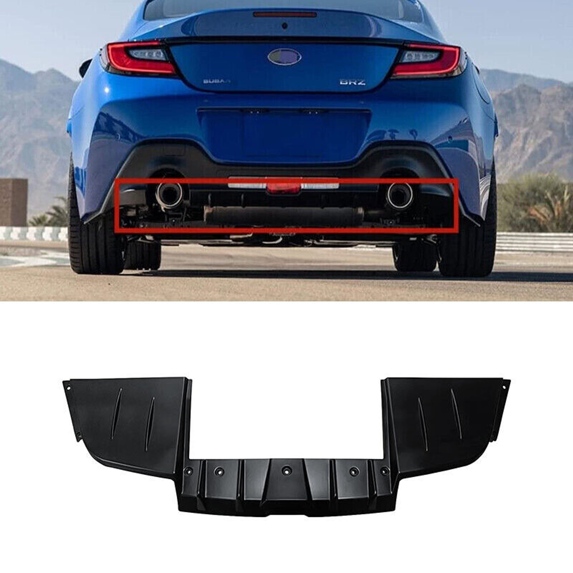 NINTE Rear Diffuser for 2022-2023 Subaru BRZ Toyota GR 86 GR86 Matte ...