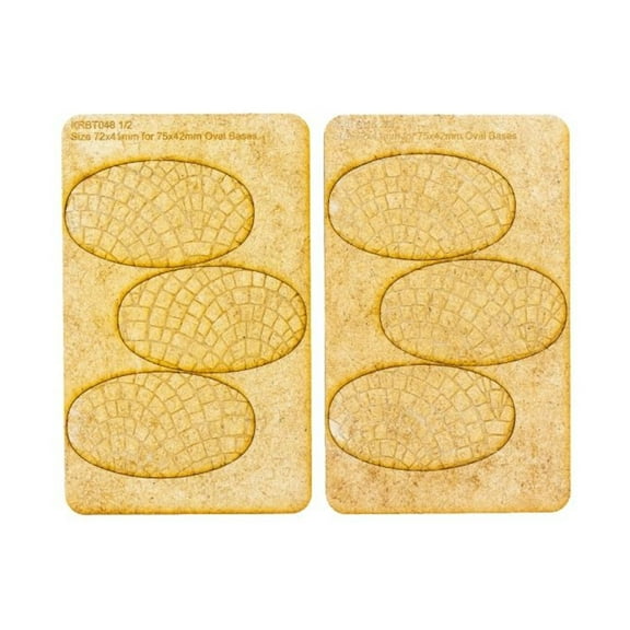 Kromlech Cobblestone - 75x42mm Oval Base Toppers New