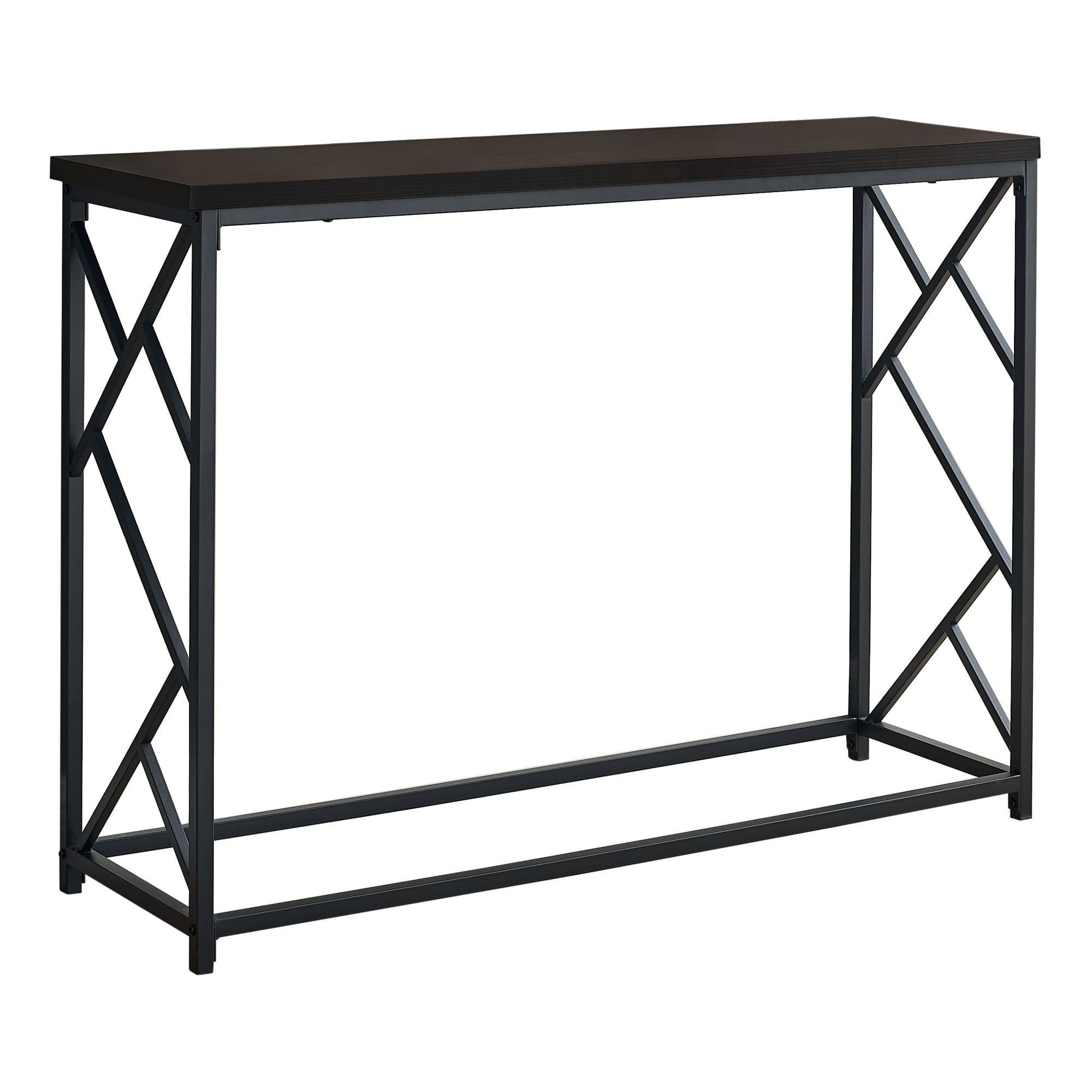 Kings Brand Furniture Verona Metal With Glass Entryway Console Sofa Table 