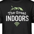 thumbnail image 2 of Teelocity The Great Indoors Graphic T-Shirt (Medium - Standard Fit, Black), 2 of 4