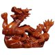 thumbnail image 2 of Brown Dragon Statue Made of Synthetic Material for Decorative Use in Living Room and Office 12.5 inches, 2 of 5