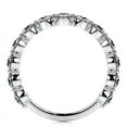 thumbnail image 2 of Dash Jewel Elegant 2.1 Ct Round Cut Diamond Eternity Engagement Ring - Women's Lab-Created Simulated Diamond - 14K White Gold Plated Band - Ideal for Proposals- Weddings- and Special Occasions, 2 of 3