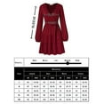 thumbnail image 4 of HA-EMORE Women Summer Dress Wrap Fit and Flare Dress Lantern Sleeve Layered Mini Dress Royal V Neck Long Puff Sleeve Loose Ruffle Dress Flowy Swing Solid Tiered Short Dress, 4 of 4