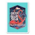 thumbnail image 2 of Oregon Coast, Oregon, Giant Octopus, Deep Blue Sea, Contour, Lantern Press, Premium Playing Cards, 52 Card Deck with Jokers, USA Made, 2 of 5