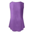 thumbnail image 6 of Miluxas Tank Tops for Women Sleeveless Crew Neck Workout Yoga Shirts Summer Casual Beach Vacation Undershirt Flowy Blouses Purple-A 12(XXL), 6 of 6
