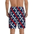 thumbnail image 3 of Daiia Patriotic Star Mens Woven Stretch Pajama Short,Short Pajama Pants-4X-Large, 3 of 9