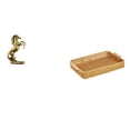 thumbnail image 1 of Figura de caballo de pie hecha a mano, decoración de mesa y cesta de frutas tejida, plato de pan para hoteles, estanterías, chimeneas, escritorios, ex, 1 of 8