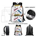 thumbnail image 6 of Uourmeti Multiple Pockets 17 Inch Backpack for Travel School, Personalized Smooth Zipper Durable School Backpack, Cat and Star Pattern, 6 of 6