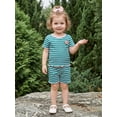 thumbnail image 6 of Cenuakty Baby3M 6M 12M 18M 24M 2T 3T Girl 2Pcs Summer Outfits Short Sleeve Fruit Embroidery Tops and Shorts Set Toddler Spring Clothes, 6 of 9