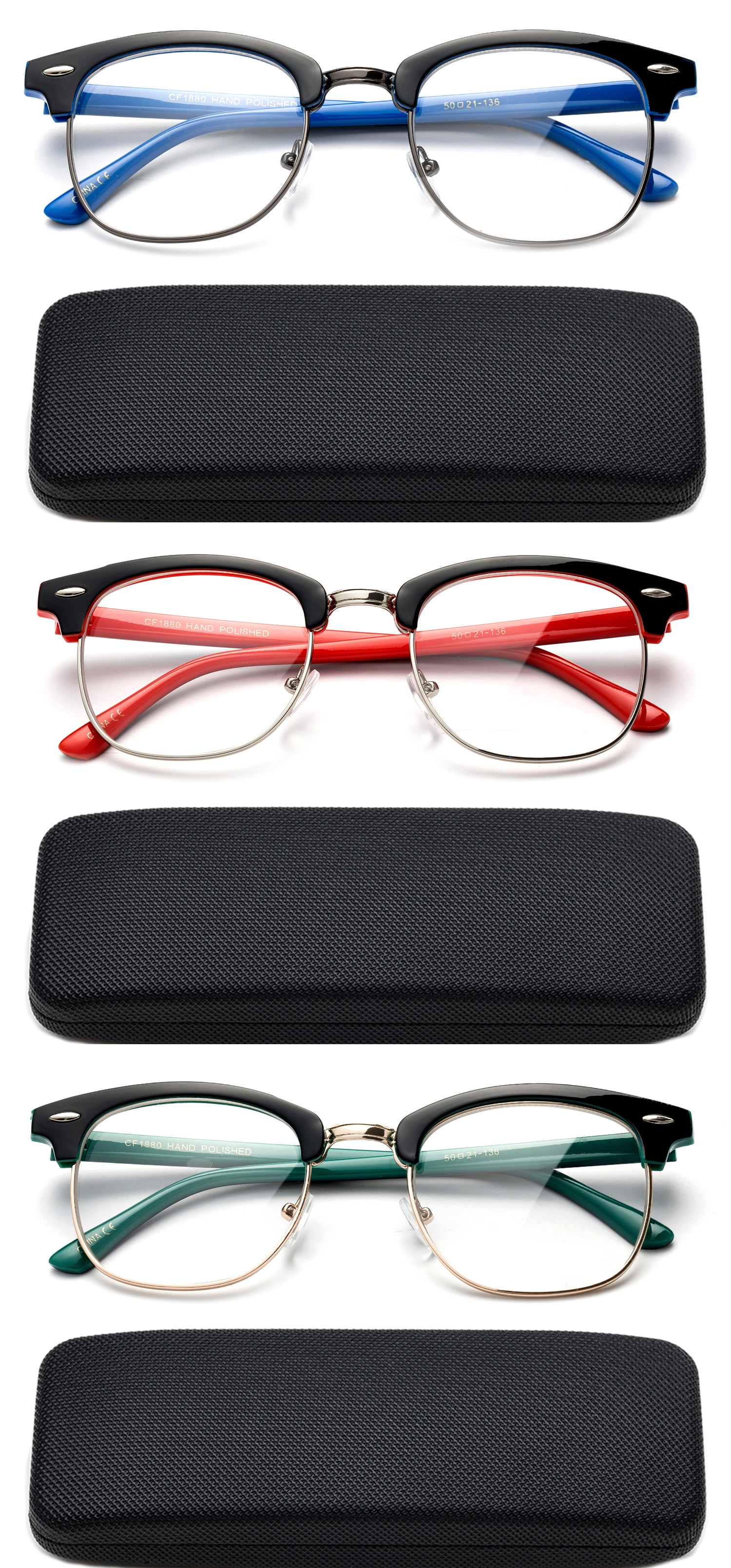 High Quality Fashion Reading Glasses for Men Retro Vintage Reading