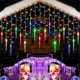 thumbnail image 4 of Guirnalda de luces LED con forma de copo de nieve para decoración navideña, para el hogar, bodas, jardín, cortina de luces, 4 of 5