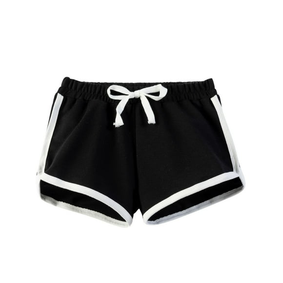 Odeerbi 7-16 Años Niños Niñas Verano Algodón Dopaina Pantalones Cortos Color Sólido Entrenamiento Deportivo Pantalones Cortos de Color Sólido Casual