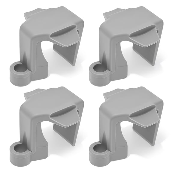 4PCS Boat Fender Clip Pontoon Fender Clip for Square Rail Adjustable Hanger for Docking Ideal for Boat Docking ABS Plastic