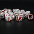 thumbnail image 4 of 50 Piezas 7mm Agujero Acrílico Redondos Pelo  DIY Pelo Cabello rojo Yuyangstore  Anillos de pelo trenzado, 4 of 8