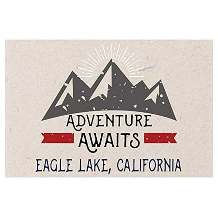 

Eagle Lake California Souvenir 2x3 Inch Fridge Magnet Adventure Awaits Design