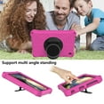thumbnail image 4 of Dteck Kids Case for Amazon Fire HD 8 / HD 8 Plus 2020 (Latest 10th Generation 2020 Release), Heavy Silicone Shockproof Case Kids Friendly Cover with Shoulder Strap/Handle Stand, Rose, 4 of 7