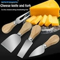 thumbnail image 4 of BPPEG 4-Piece Cheese Knives Set - Stainless Steel Cheese Knife,Cheese Fork,Slicer,Butter Knife for Charcuterie Board - Mini Premium Cheese Tools - Perfect for Home Entertaining,Parties,and Gifts, 4 of 7