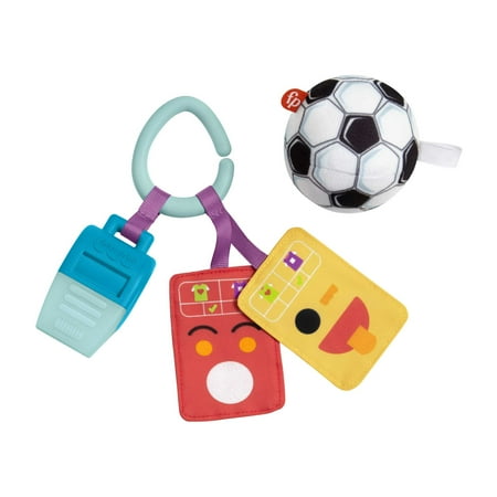 UPC: 0887961911640 | Fisher-Price Just for Kicks Gift Set Infant Rattle & Teether Toys with Plush Ball 4 Pieces