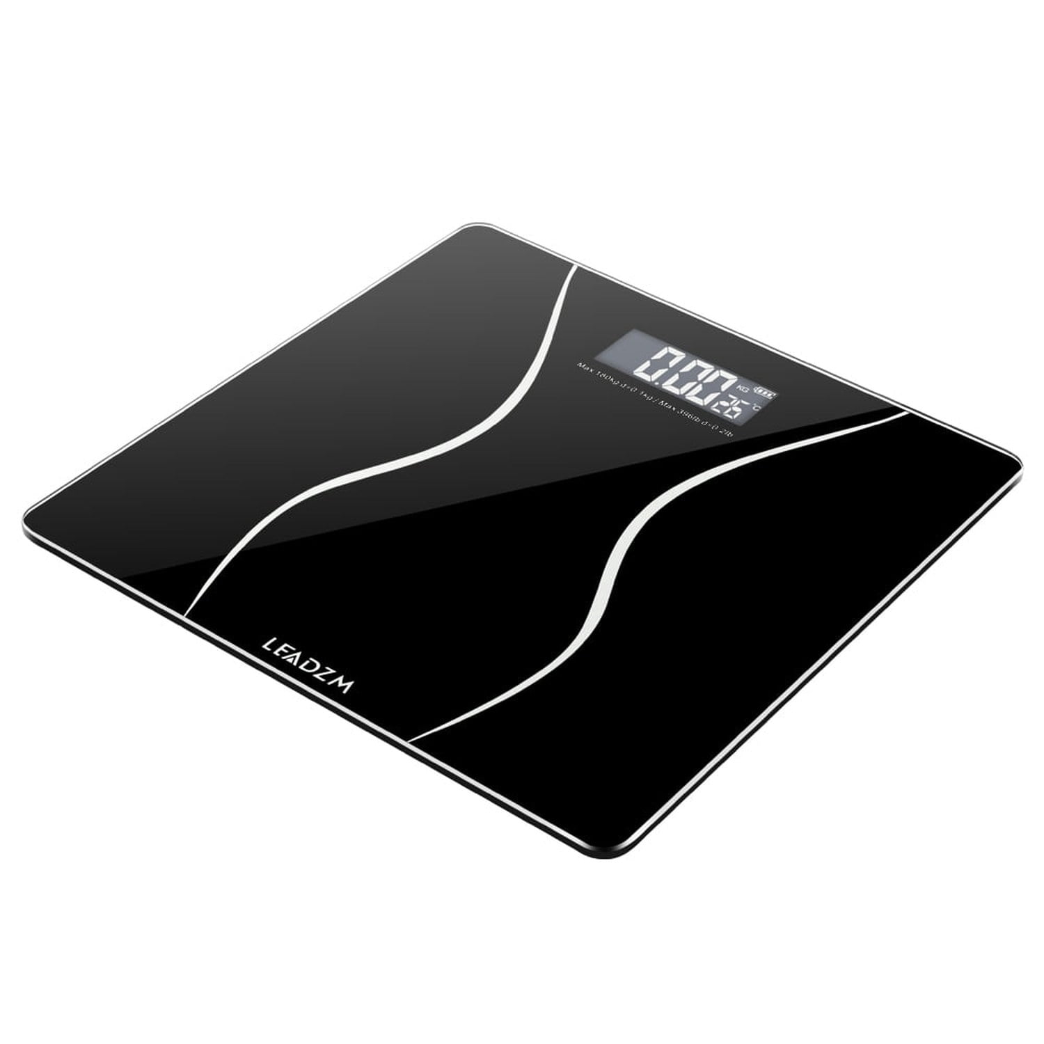 180Kg Slim Waist Pattern Personal Scale, Black