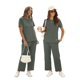 thumbnail image 4 of Conjunto de trajes casuales de verano XIEERDUO de dos piezas para mujer, 4 of 5