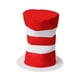 thumbnail image 3 of Sombrero de fiesta de cumpleaños de Halloween, accesorio de escenario para cosplay, sombrero de copa con rayas rojas y blancas, 3 of 5