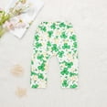 thumbnail image 4 of WOYY Toddler Girls St. Patrick's Day Outfits Cotton Ruffle Long Sleeve Dress Pants Headband 3Pcs Set Fashion Kids Clothes, Sizes 3-4, 4 of 4