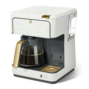 Beautiful by Drew Barrymore Multi-Brew 12-Cup Programmable Drip & Single-Serve Coffee Maker, White Icing