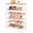White & Log, variant on 6 Tier Shoe Rack Organizer for 20-24 Pairs of Shoes, Metal Mesh Shoe Shelf for Closet, Industrial Shoe Rack for Entryway Shoe Storage with X Shape Fixed Frame, White & Log