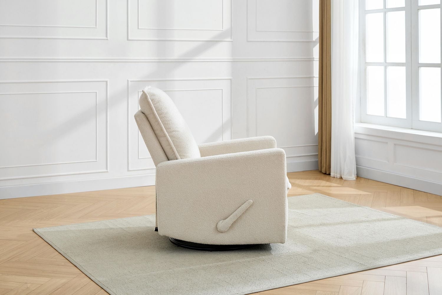 Fauteuil pivotant, coulissant et inclinable Boucle de Concord Baby en tissu
