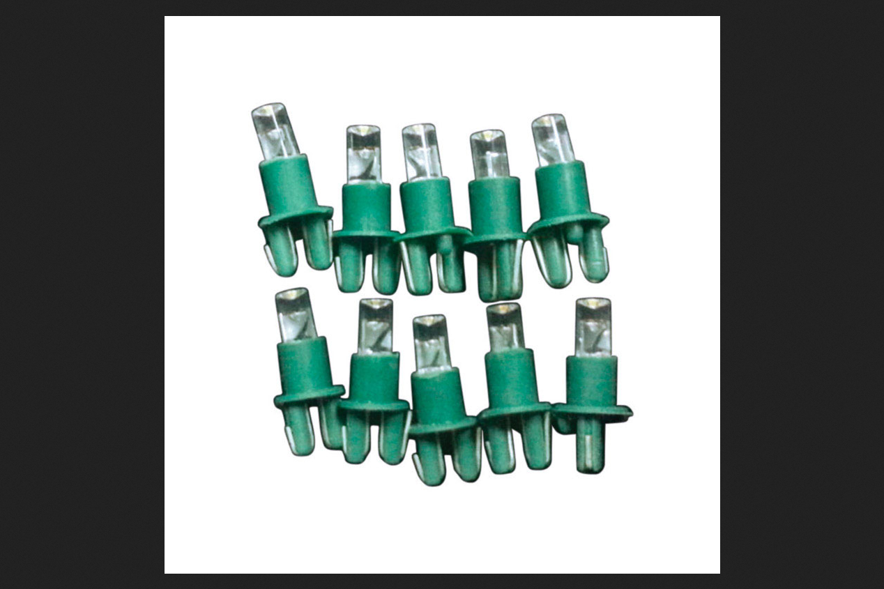 Celebrations Platinum LED C6 Replacement Bulb Clear 10 pk