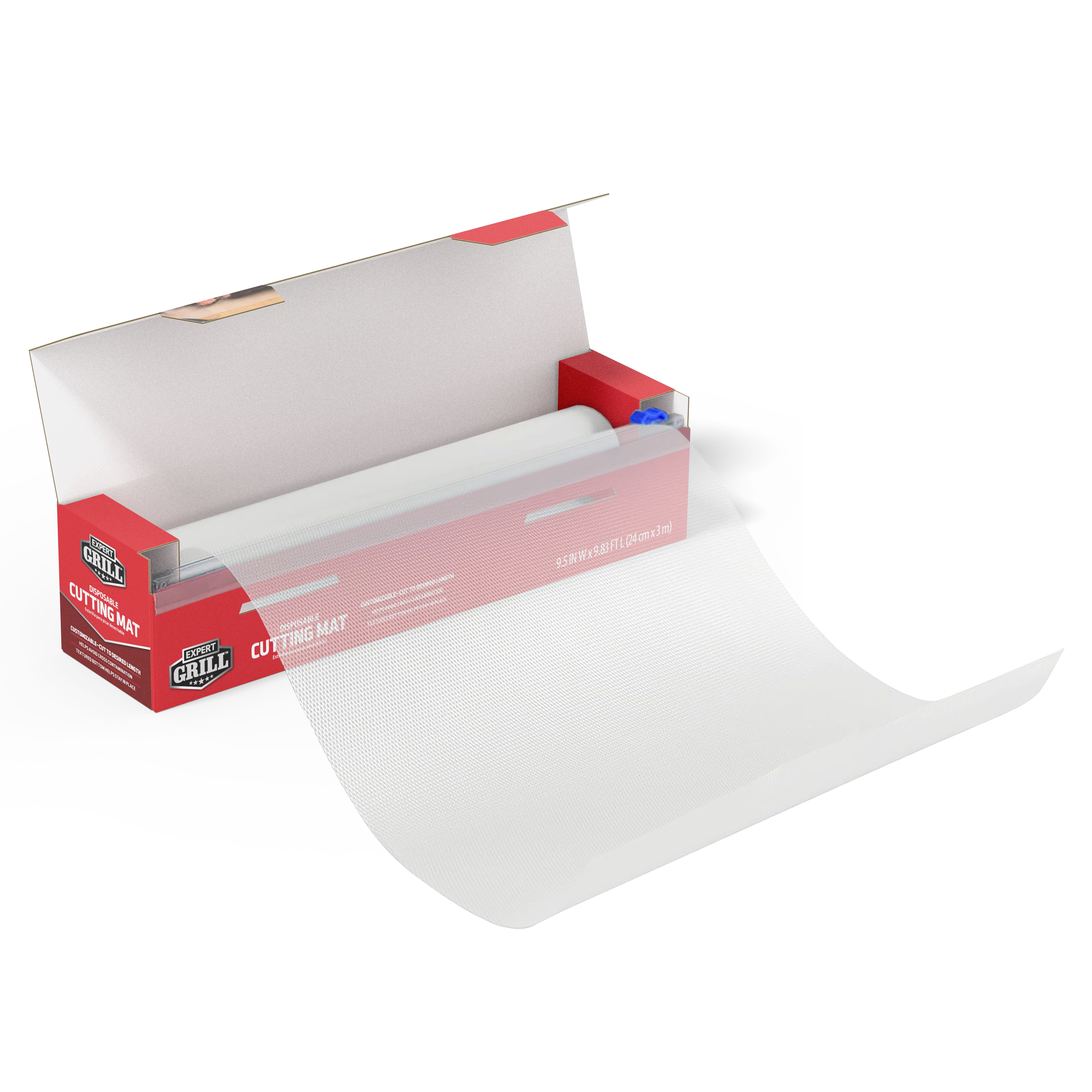 Expert Grill Disposable Plastic Cutting Board, 118 in L x 9.5 in W