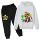 thumbnail image 1 of Conjunto de sudadera con capucha de Super Mario Bros para bebé, ropa informal para niño y niña, 2 piezas, primavera y otoño, 1 of 1